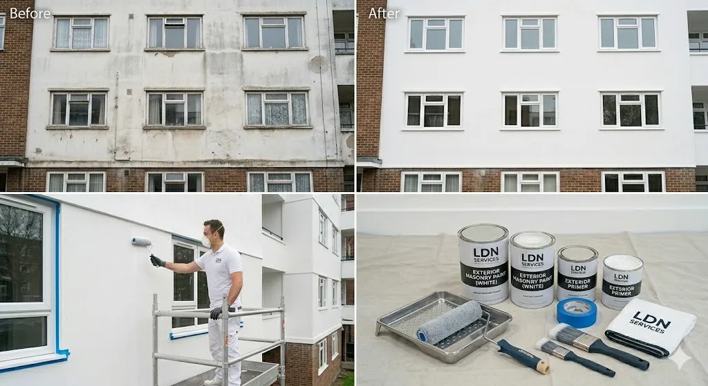 Apartment Block Painting service in London Borough of Islington - Islington Painters